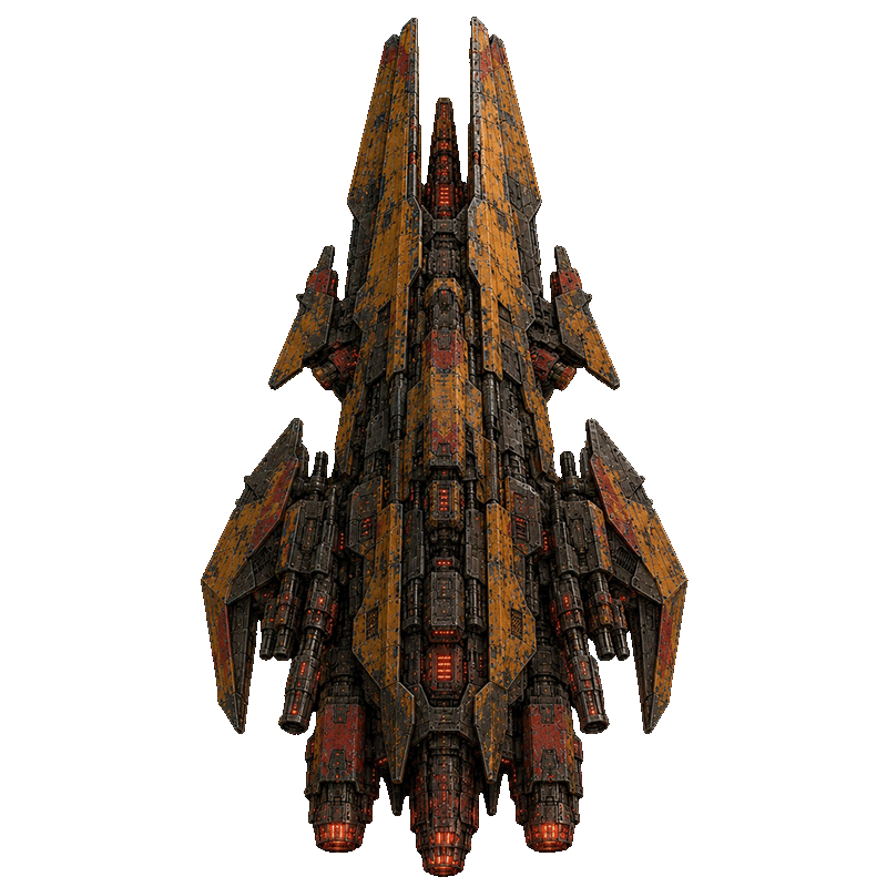 An enemy battlecruiser closing on the Resolute